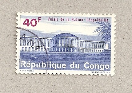 Palacio de la nación en Leopoldville