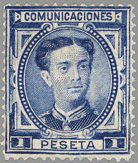 ESPAÑA 1876 180 Sello Nuevo Alfonso XII 1p