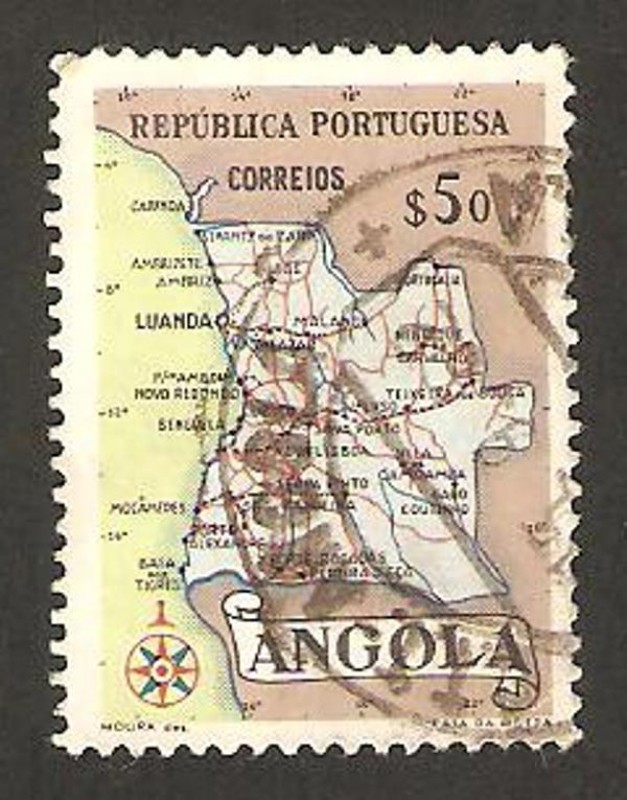 Mapa de Angola