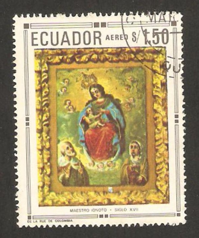 Virgen con el Niño, pintura Maestro Ignoto