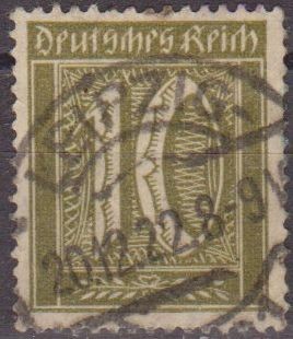 Deutsches Reich 1922 Scott 138 Sello Serie Basica Numeros 10 Usado Alemania 