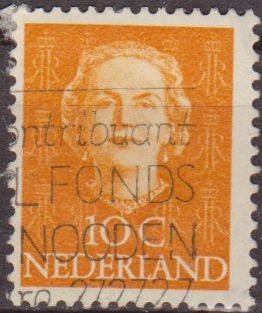 Holanda 1949 Scott 308 Sello Reina Juliana 10c usado Netherland 