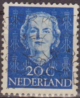 Holanda 1949 Scott 311 Sello Reina Juliana 20c usado Netherland 