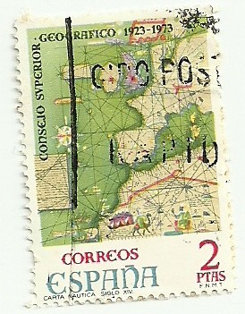 50 Aniversario del Consejo Superior Geografico1974 2pta