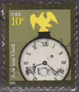 USA 2003 Scott 3751 Sello Reloj Americano usado Estados Unidos Etats Unis 