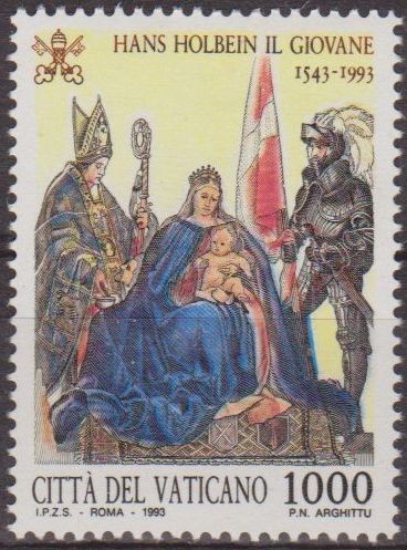 VATICANO 1993 940 Sello Nuevo Pintor Hans Holbein el Joven MNH 