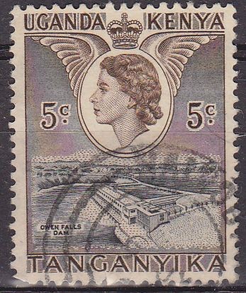 KENIA Sello Lago Tanganyka usado Kenya Uganda