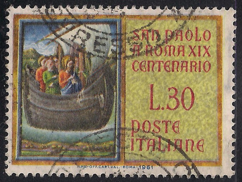 San Paúl a bordo del barco