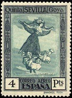 ESPAÑA 1930 528 Sello Nuevo Quinta de Goya en Expo de Sevilla Volaverunt