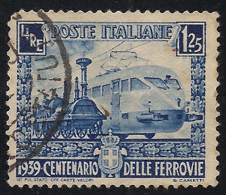 Centenario de los ferrocarriles italianos.