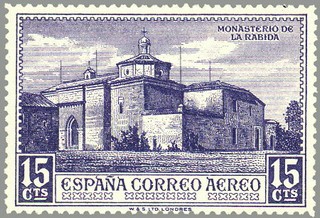 ESPAÑA 1930 550 Sello Nuevo Descubrimiento de América Monasterio de la Rábida Correo Aereo