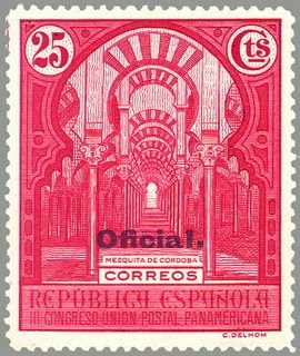 ESPAÑA 1931 623 Sello Nuevo III Congreso Union Postal Panamericana Mezquita de Cordoba OFICIAL