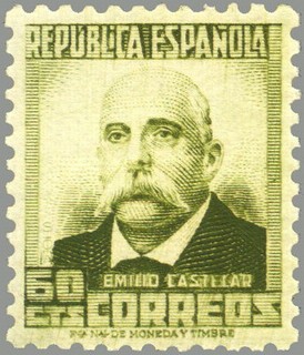 ESPAÑA 1932 672 Sello Nuevo Personajes Emilio Castelar (1832-1899 