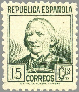 ESPAÑA 1936 733 Sello Nuevo Personajes Concepcion Arenal (1823-1893)