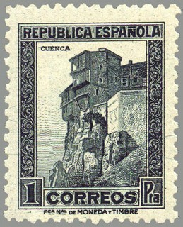 ESPAÑA 1938 770 Sello Nuevo Monumentos Casas Colgadas Cuenca