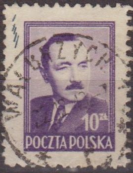 Polonia 1948 Scott 440 Sello Presidente Boleslaw Bierut Usado Polska Poland Polen Pologne 