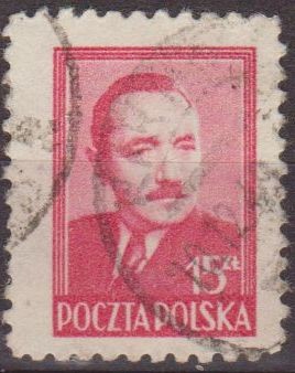 Polonia 1948 Scott 441 Sello Presidente Boleslaw Bierut Usado Polska Poland Polen Pologne 