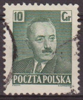 Polonia 1950 Scott 479 Sello º Presidente Boleslaw Bierut Usado Polska Poland Polen Pologne 
