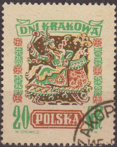 Polonia 1955 Scott 684 Sello Laikonik Vestidos de Carnaval Usado Polska Poland Polen Pologne 