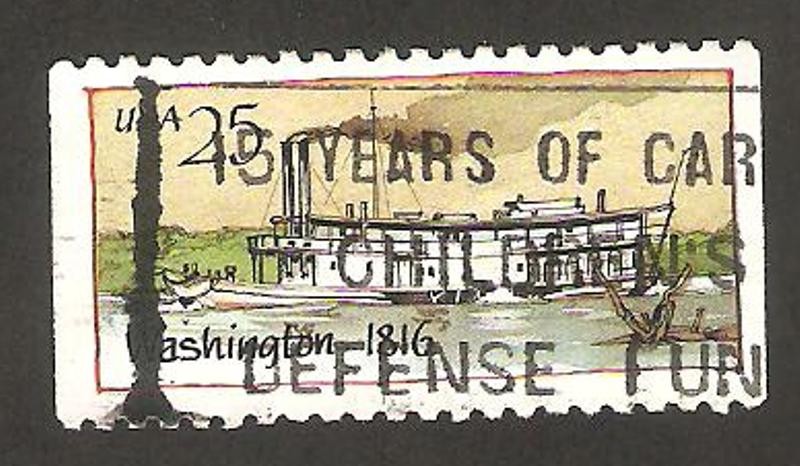 1857 - Barco a vapor Washington de 1816