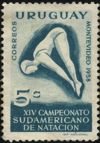 XIV Campeonato sudamericano de natación en Montevideo año 1958.