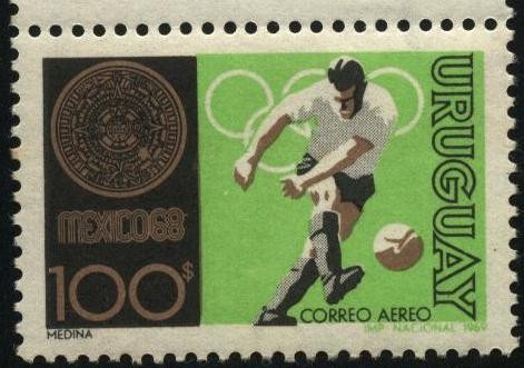 Olimpíadas año 1968 en México. Futbol.