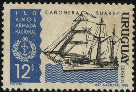 Cañonera SUAREZ. 150 años de la Armada Nacional.