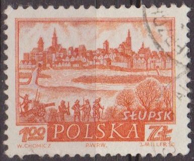 Polonia 1960 Scott 956 Sello Ciudades Historicas Stupsk Usado Polska Poland Polen Pologne 