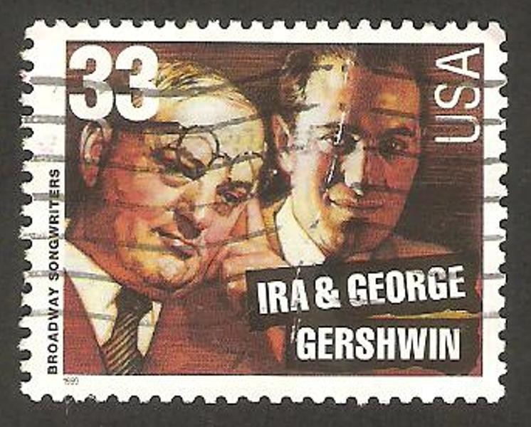 ira & george gershwin, músicos de broadway