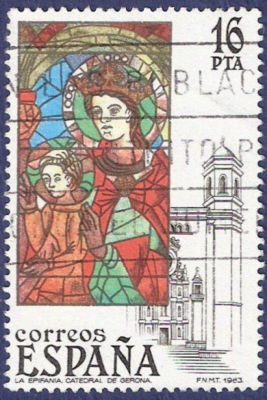 Edifil 2722 Vidrieras catedral de Gerona 16