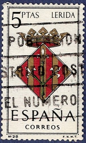 Edifil 1554 Escudo de Lérida