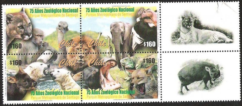 75 AÑOS  ZOOLOGICO NACIONAL - PARQUE METROPOLITANO DE SANTIAGO