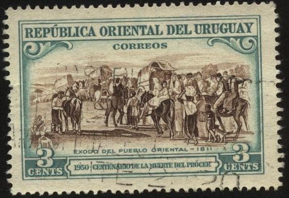 100 años de la muerte del prócer. Éxodo del pueblo Oriental en 1811.