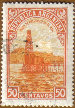 Pozo de Petroleo en el mar
