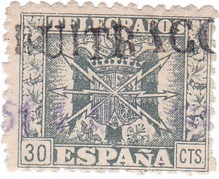 Telegrafos. Escudo de España