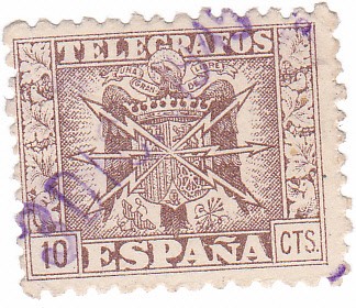 Telegrafos. Escudo de España