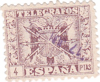 Telegrafos. Escudo de España