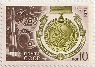 Medalla de Gagarin, naves y planetas