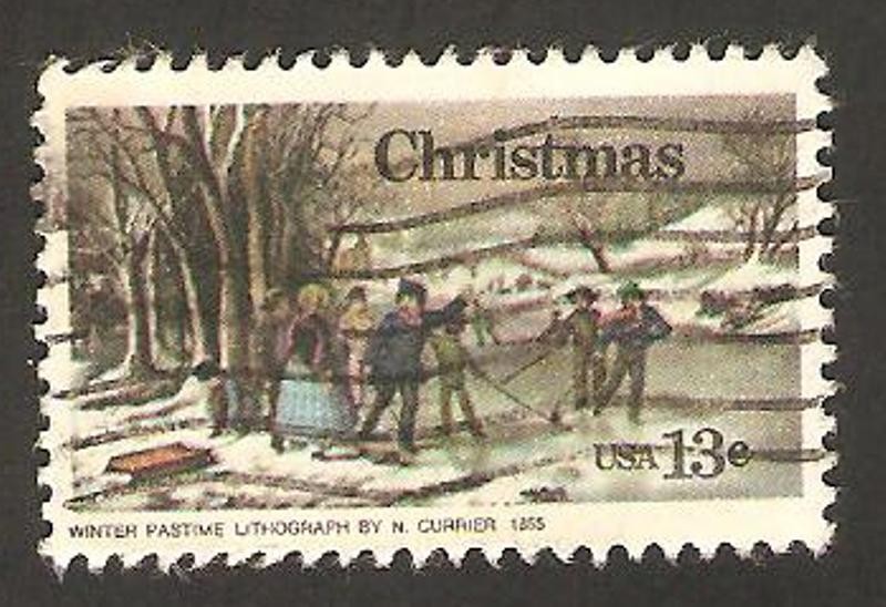 1146 - Navidad, cuadro de Currioer, Juegos de invierno