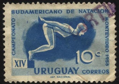 XIV Campeonato sudamericano de natación Montevideo 1958.