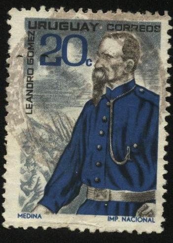 General Leandro Gómez, militar uruguayo, líder de la heroica defensa de Paysandú de 1864, al término