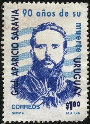 90 años de la muerte del General Aparicio Saravia. 