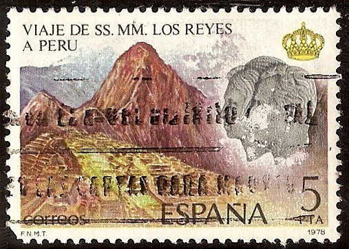Viaje de SS.MM. los Reyes a Hispanoamérica -  Macchu Picchu