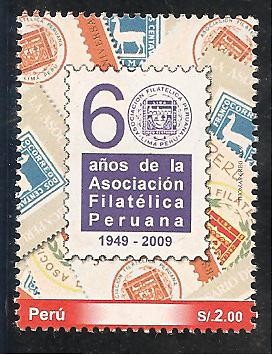 60 Años de la Asociación Filatélica Peruana 1949 - 2009