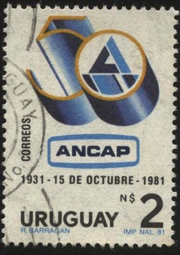 50 años de ANCAP. Administración Nacional Combustibles Alcohol y Portland. 