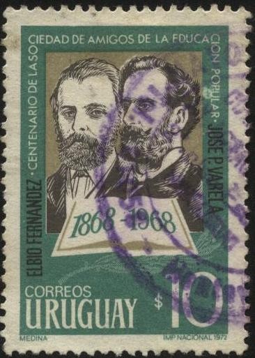 100 años de la Sociedad de Amigos de la Educación Popular. Elbio Fernandez y José Pedro Varela.