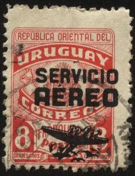 Franquicia postal de 1943 sobrecargado Servicio Aéreo.