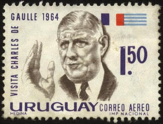 Visita del presidente de Francia Charles De Gaulle a Uruguay en el año 1964. 