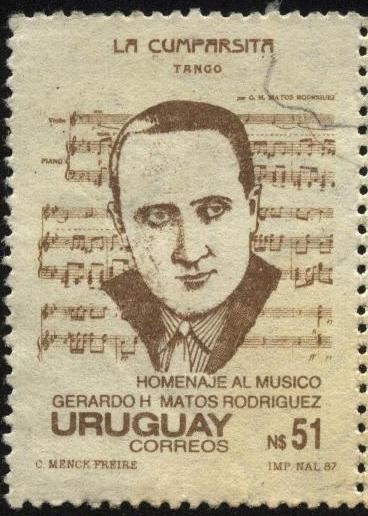 Autor uruguayo  del tango  'La Cumparsita' considerado el himno de todos los tangos. Gerardo Matos R