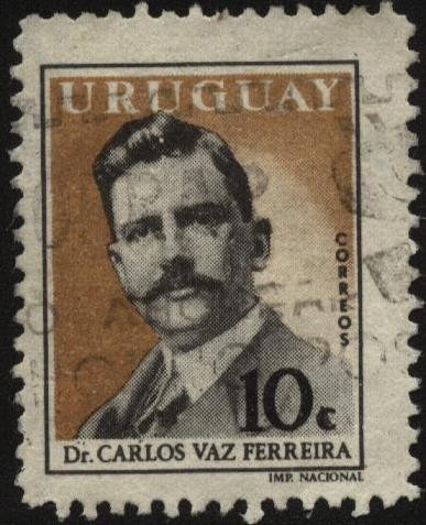 Dr. Carlos Vaz Ferreira. Destacado filósofo uruguayo. 1872-1958 